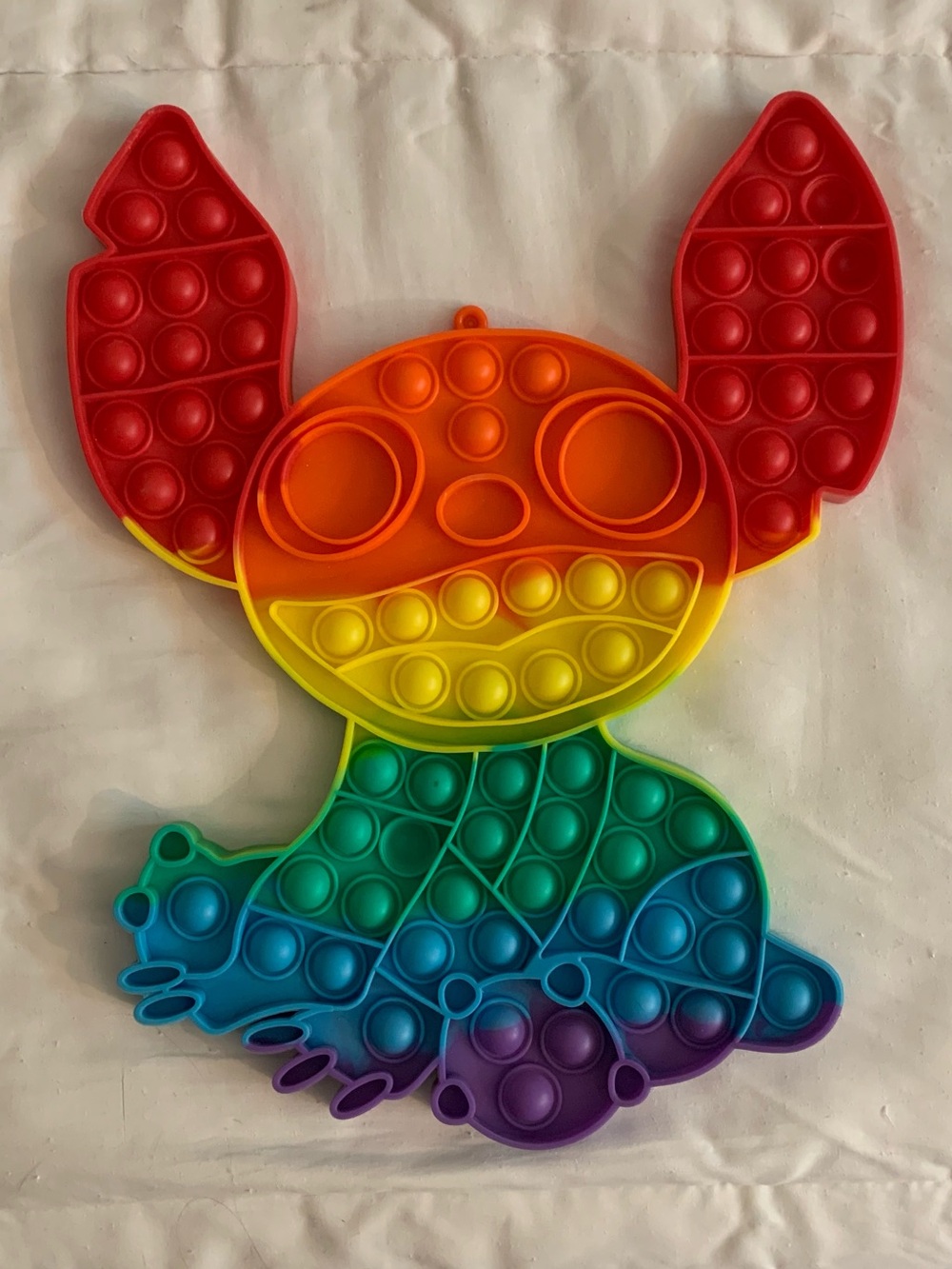Jumbo Stitch Rainbow Pop It Fidget Toy